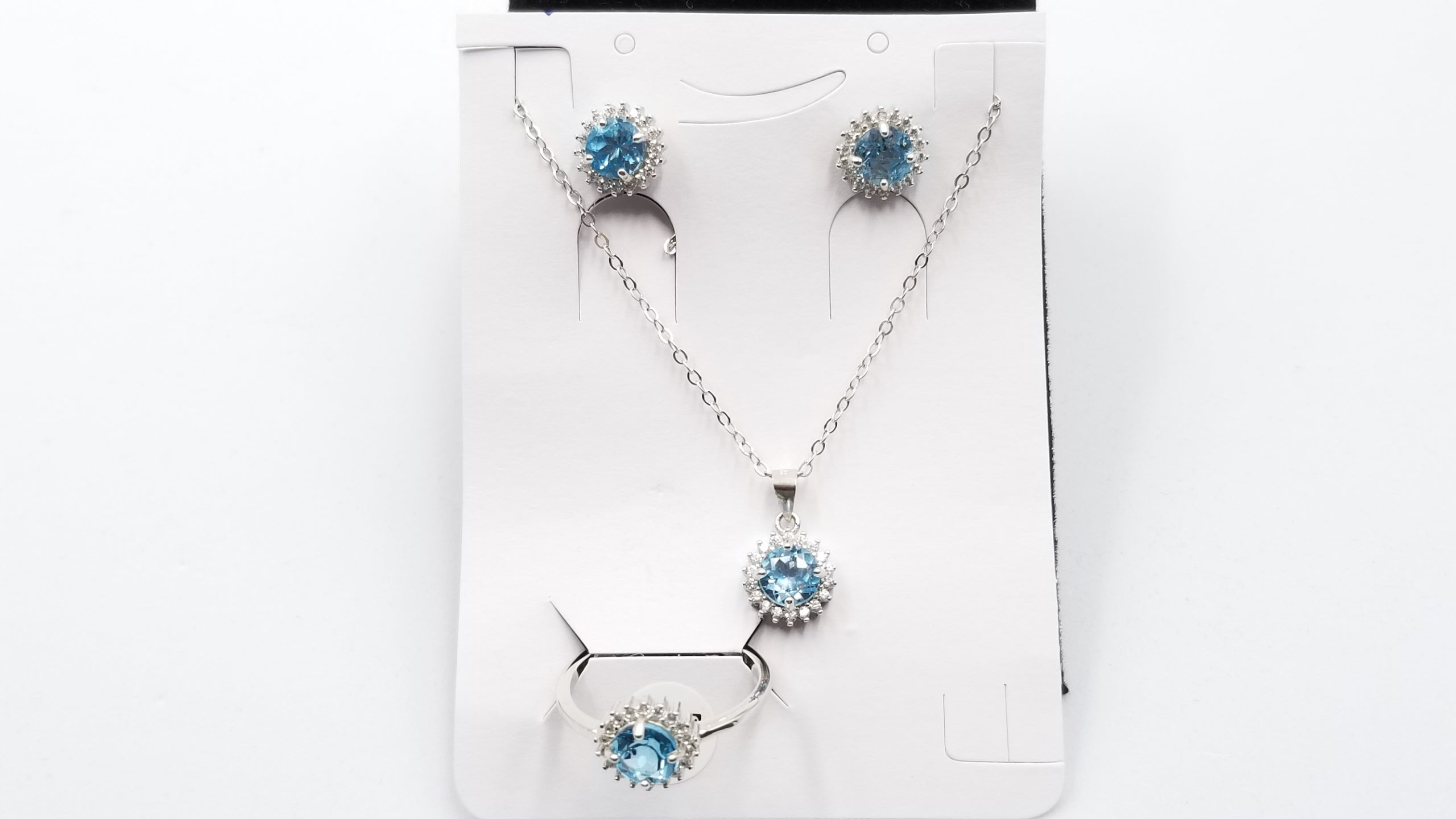 STERLING SILVER - EARRINGS - COLOR STONE