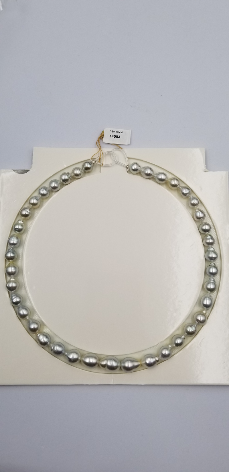 HIGH LUSTRE 9-10 MM BAROQUE SOUTHSEA PEARLS STRANDS 18"