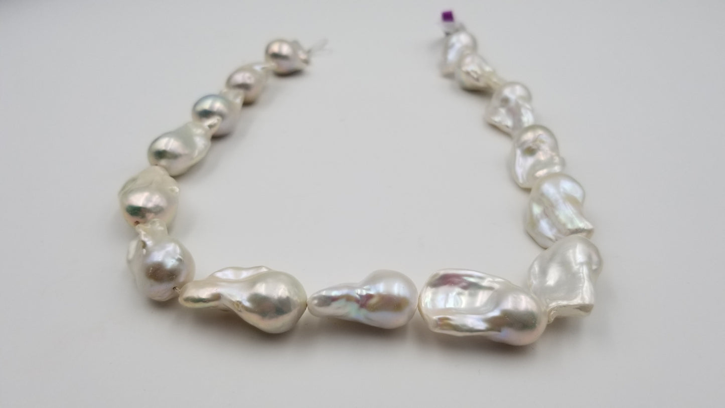 FRESHWATER BAROQUE PEARLS AA+ 16 " STARND