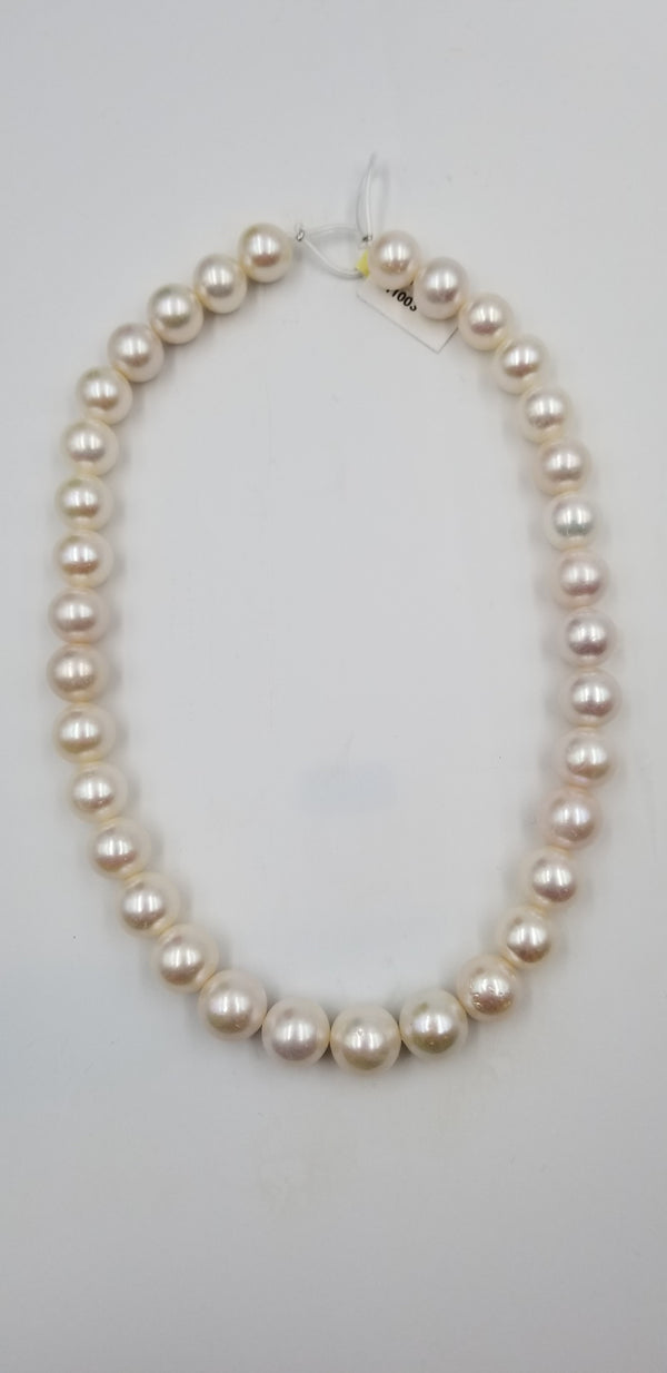 LARGE FRESHWATER CULTURED PEARLS STRANDS 11-14 MM