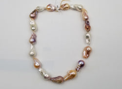 MULTI COLOR BAROQUE FRESHWATER NUCLEAS PEARL STRANDS AAA