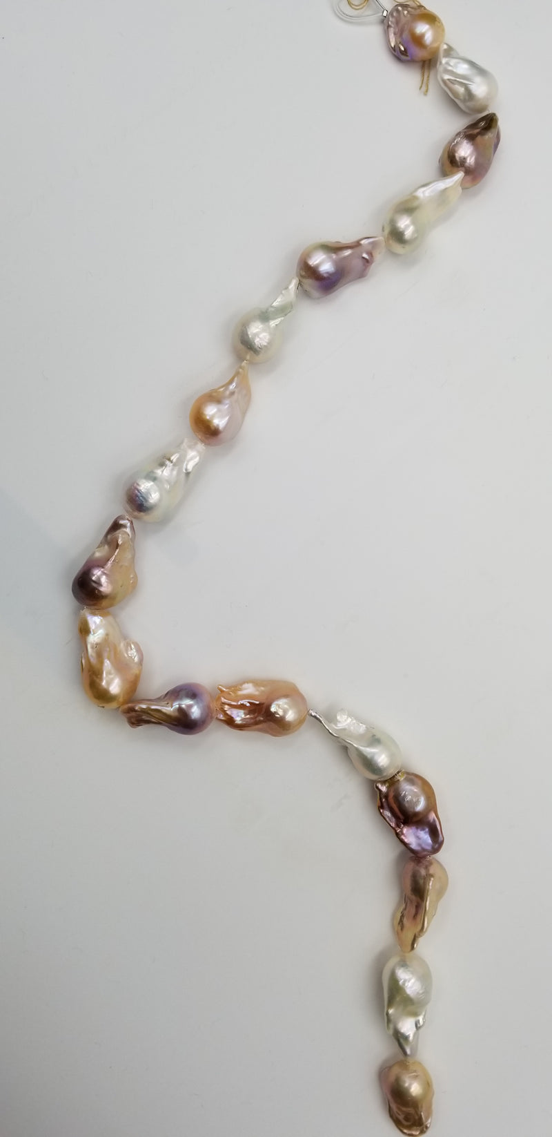 MULTI COLOR BAROQUE FRESHWATER NUCLEAS PEARL STRANDS AAA