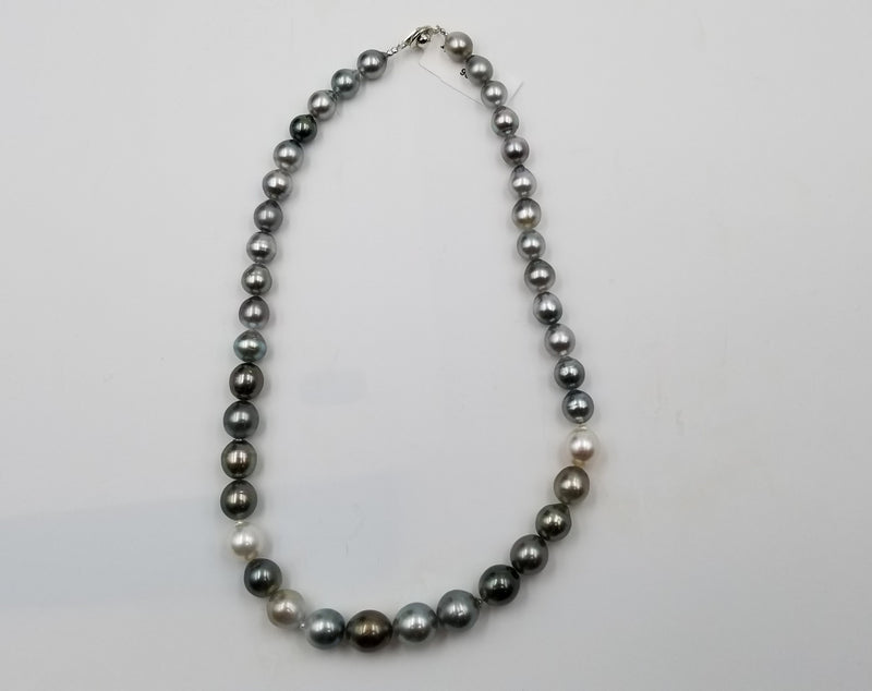 8-12 MM MULTI COLOR BAROQUE TAHITIAN SOUTHSEA PEARL STRAND 16"