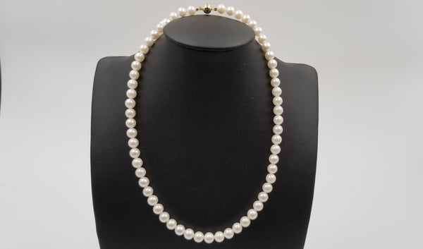 6.5-7MM AKOYA CULTURED PEARLS STRANDS NECKLACES