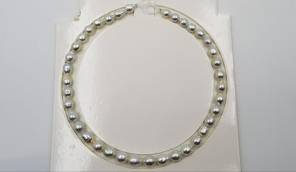 HIGH LUSTRE 9-10 MM BAROQUE SOUTHSEA PEARLS STRANDS 18"