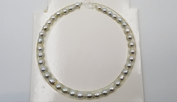 HIGH LUSTRE 9-10 MM BAROQUE SOUTHSEA PEARLS STRANDS 18"