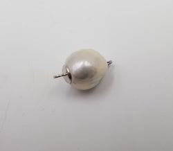 BAROQUE FRESHWATER CULTURED PEARL STERLING MAGNETIC CLASP