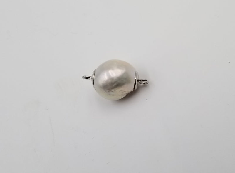 BAROQUE FRESHWATER CULTURED PEARL STERLING MAGNETIC CLASP