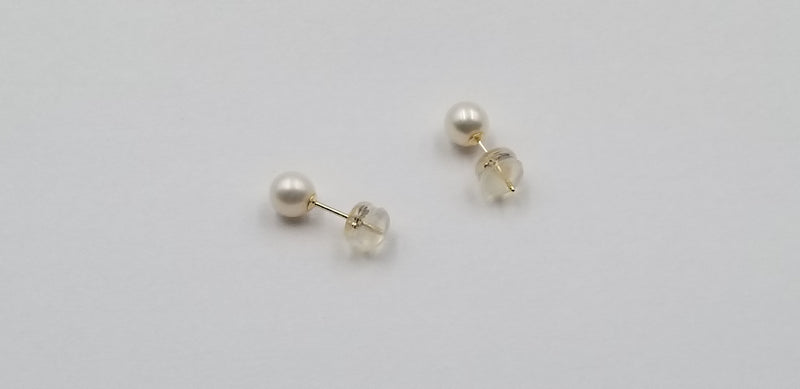 5-5.5 MM AAA FRESHWATER CULTURED PEARLS STUDS EARRINGS