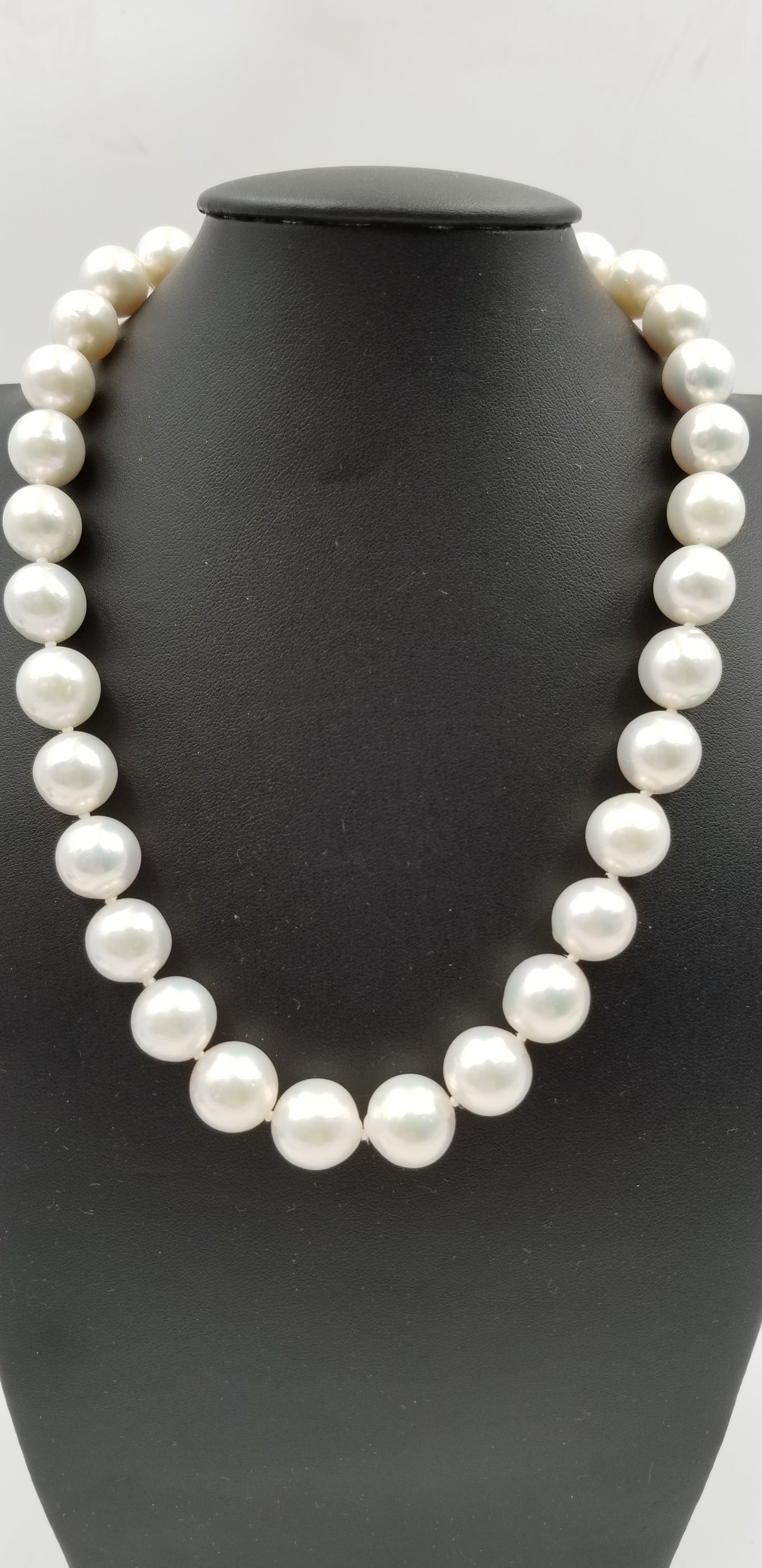 11-14 MM FRESHWATER CULTURE PEARLS 14 KT YELLOW GOLD NECKLACE 17.5"