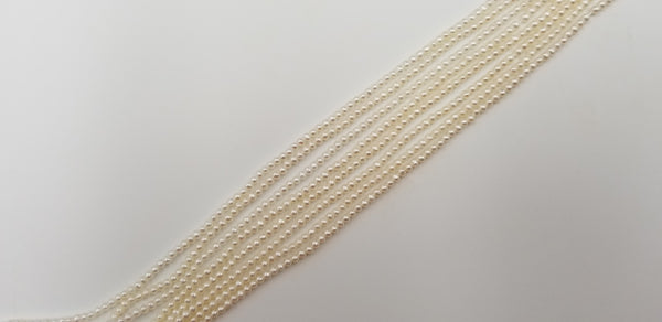 SMALL SIZE 2.5-3 MM FRESHWATER CULTURE PEARLS STRANDS