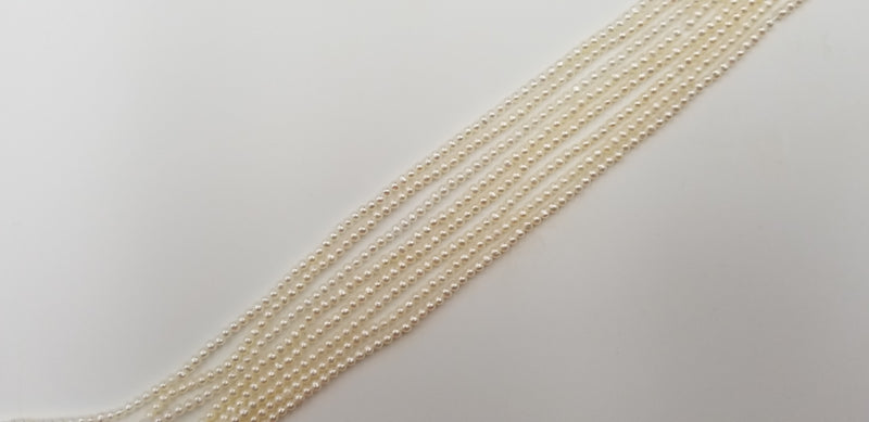 SMALL SIZE 2.5-3 MM FRESHWATER CULTURE PEARLS STRANDS