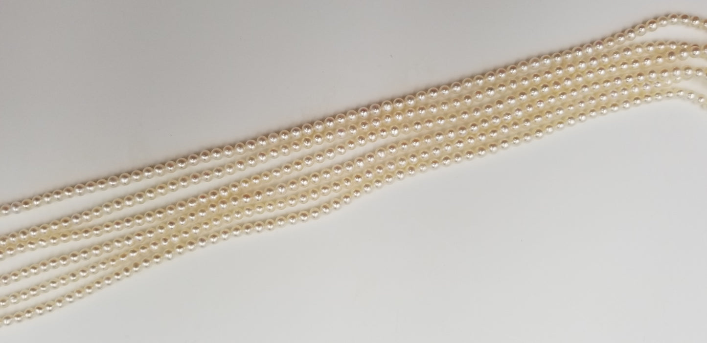 4-4.5 MM FRESHWATER CULTURE PEARLS STRANDS
