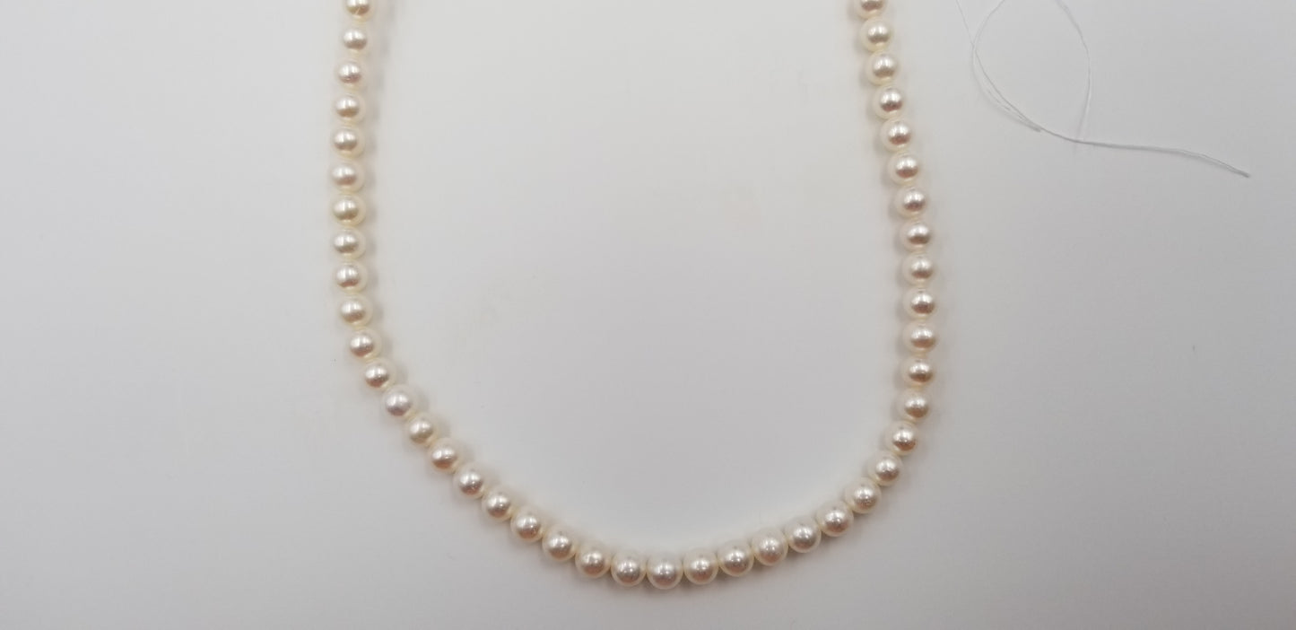 AAA 7-7.5 MM FRESHWATER CULTURE PEARLS STRANDS