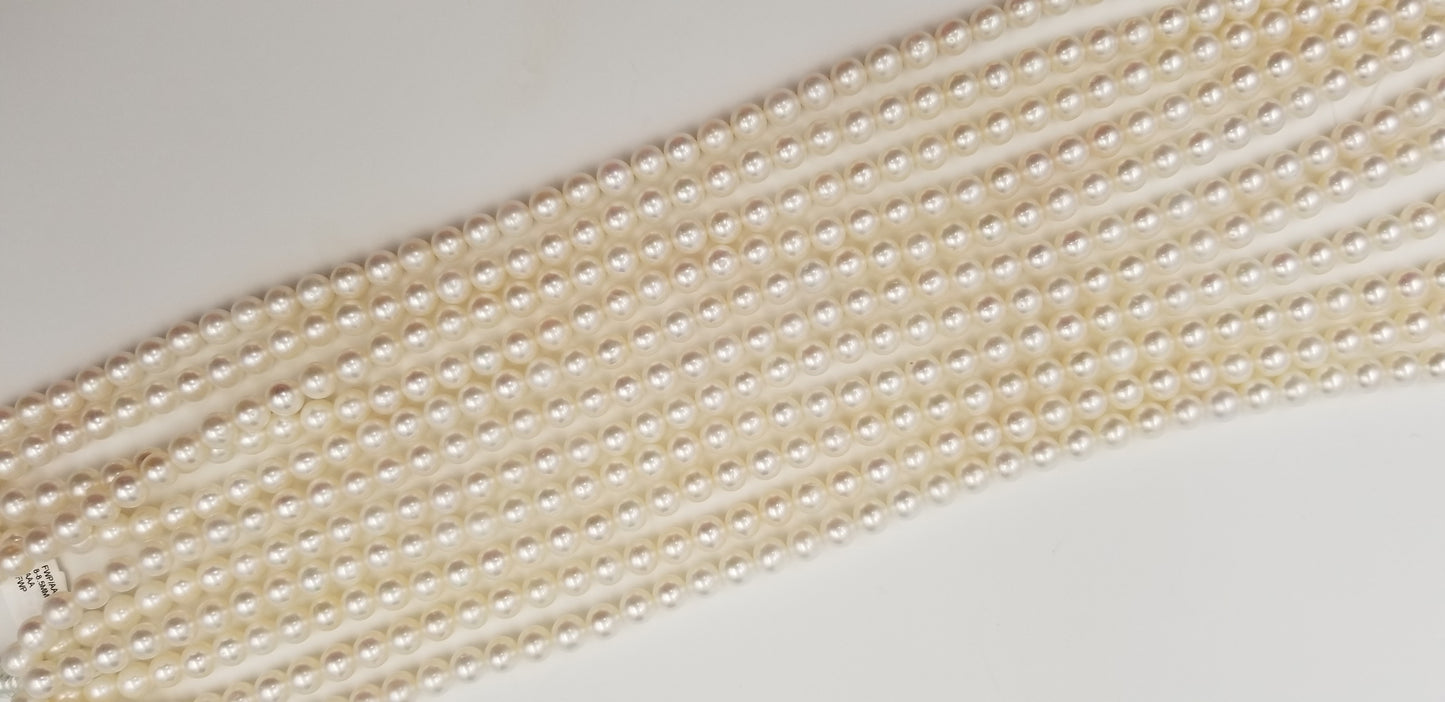 GOOD QUALITY 8-8.5 MM FRESHWATER CULTURE PEARLS STRANDS