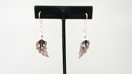 STERLING SILVER FRENCH WIRE LONG DANGLE DESIGNS EARRINGS