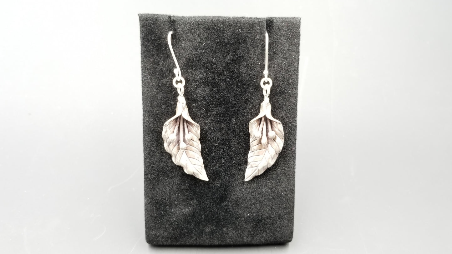 STERLING SILVER FRENCH WIRE LONG DANGLE DESIGNS EARRINGS