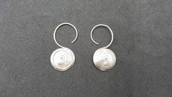 STERLING SILVER WIRE DESIGNS CIRCLE EARRINGS