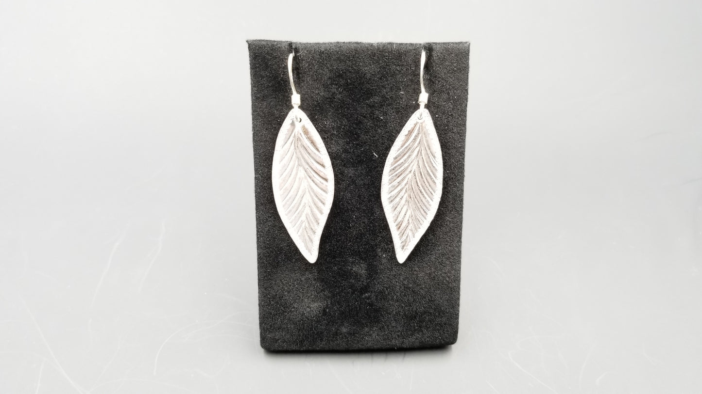 STERLING SILVER WIRE LONG DANGLE EARRINGS