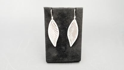 STERLING SILVER WIRE LONG DANGLE EARRINGS