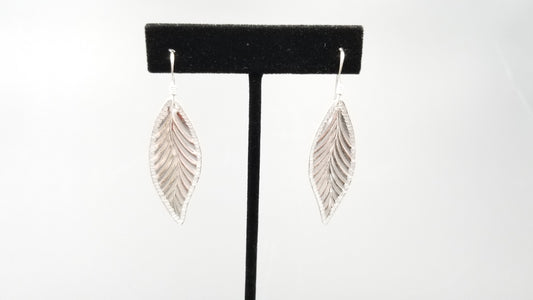 STERLING SILVER WIRE LONG DANGLE EARRINGS