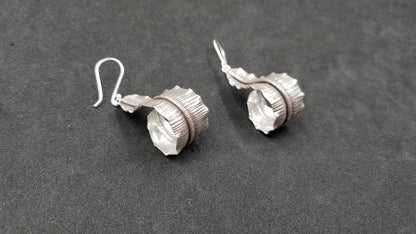 STERLING SILVER WIRE DANGLE DESIGNS EARRINGS