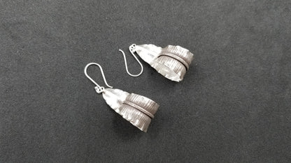 STERLING SILVER WIRE DANGLE DESIGNS EARRINGS