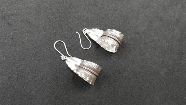 STERLING SILVER WIRE DANGLE DESIGNS EARRINGS