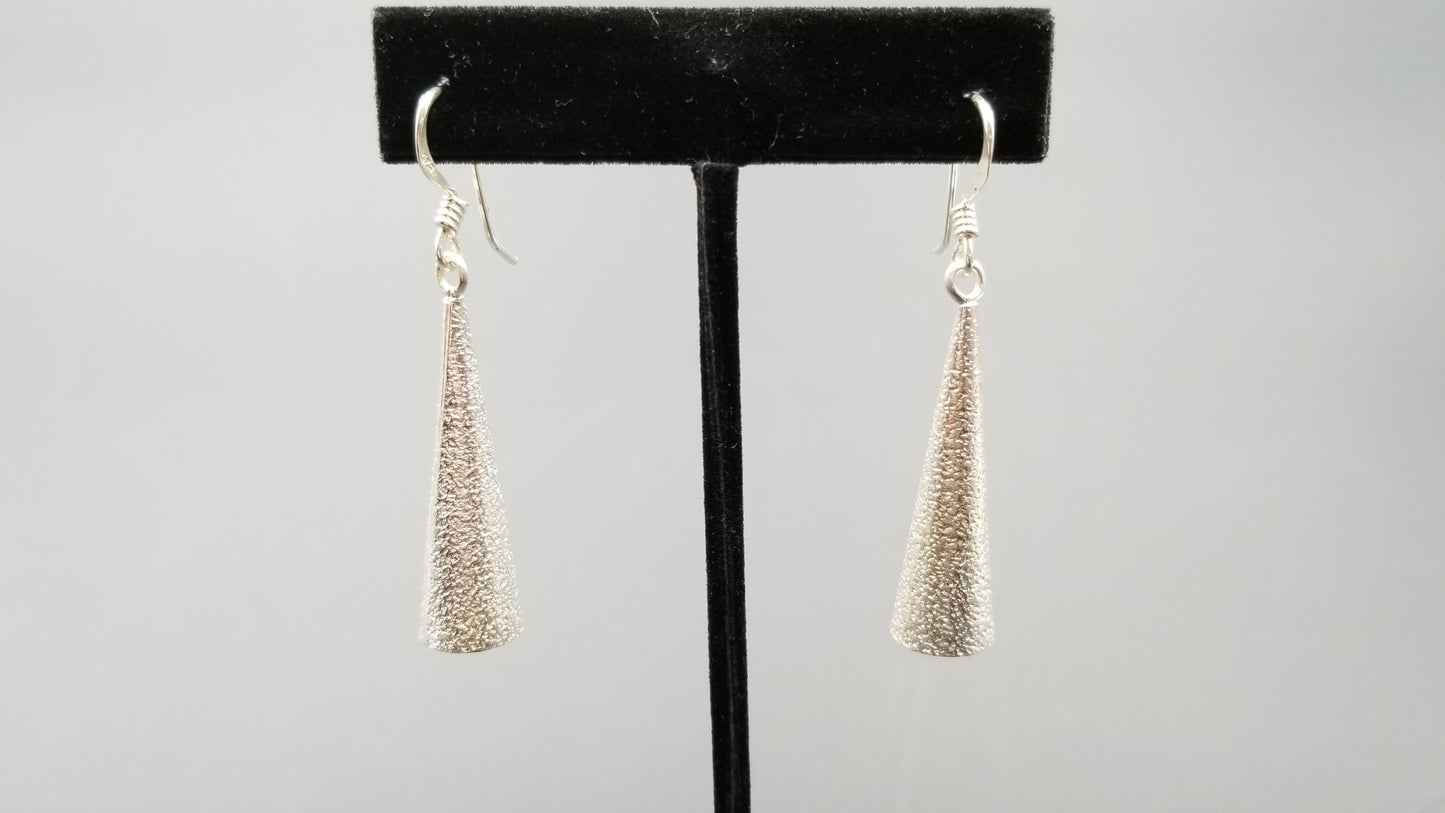 STERLING SILVER WIRE DANGLE LONG DESIGNS EARRINGS
