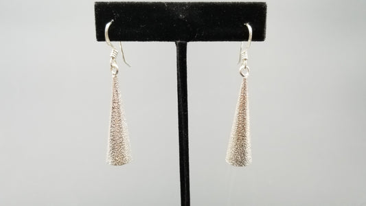 STERLING SILVER WIRE DANGLE LONG DESIGNS EARRINGS