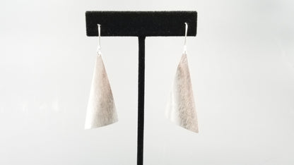 STERLING SILVER LONG DANGLE WIRE EARRINGS