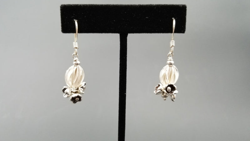 STERLING SILVER WIRE DANGLE DESIGNS EARRINGS