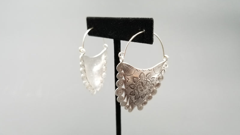 STERLING SILVER WIRE FANCY DESIGNS EARRINGS