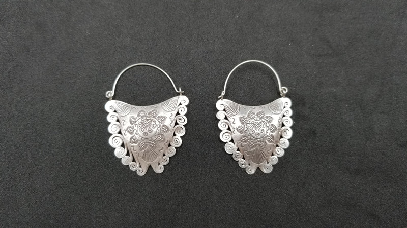 STERLING SILVER WIRE FANCY DESIGNS EARRINGS