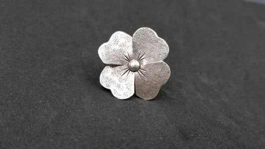 STERLING SILVER FANCY FLOWER RING