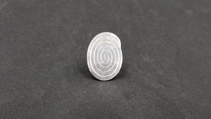 STERLING SILVER FANCY RING ( SIZE ADJUSTABLE )