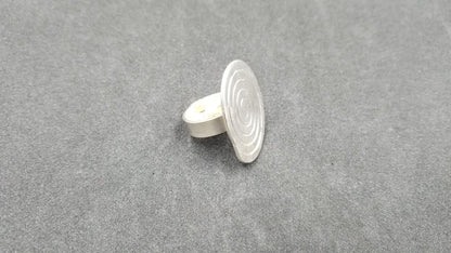 STERLING SILVER FANCY RING ( SIZE ADJUSTABLE )