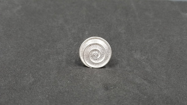 STERLING SILVER FANCY RING ( SIZE ADJUSTABLE )