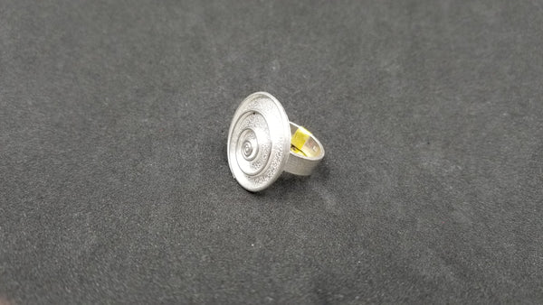 STERLING SILVER FANCY RING ( SIZE ADJUSTABLE )