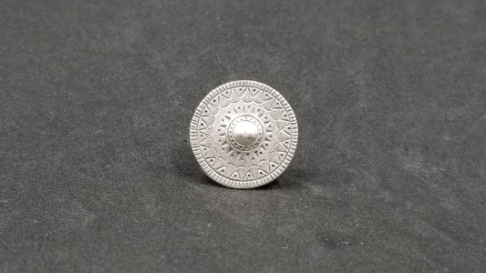 STERLING SILVER FUN RING ( SIZE ADJUSTABLE )