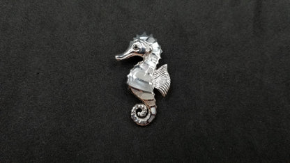 STERLING SILVER W/ ABALONE SHELL SEAHORSE PENDANT