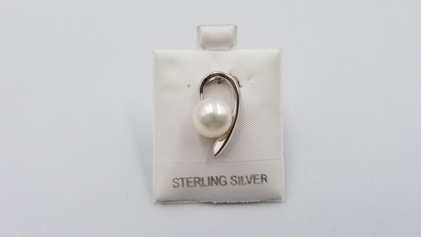 FRESHWATER CULTURE PEARLS STERLING SILVER SLIDE PENDANT