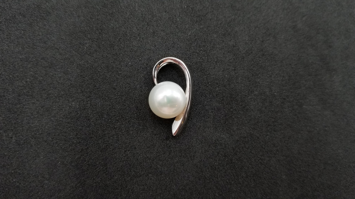 FRESHWATER CULTURE PEARLS STERLING SILVER SLIDE PENDANT