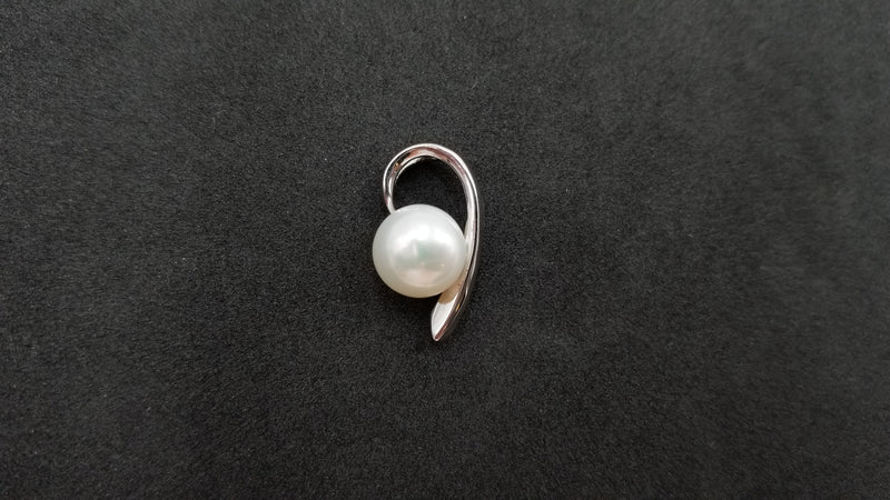 FRESHWATER CULTURE PEARLS STERLING SILVER SLIDE PENDANT