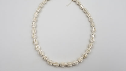 STERLING SILVER MATT FINISHED SPECIAL DESIGNS BEADS UNSTRUNG STRAND