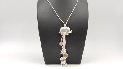 STERLING SILVER SPECIAL DESIGNS CHARMS NECKLACE