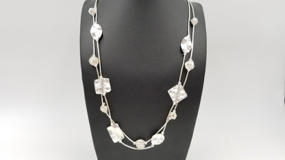 STERLING SILVER SPECIAL DESIGNS DOUBLE ROLL NECKLACE