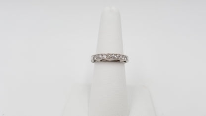 DIAMONDS 0.40 CT 18 KT WHITE GOLD FANCY DESIGNS BAND