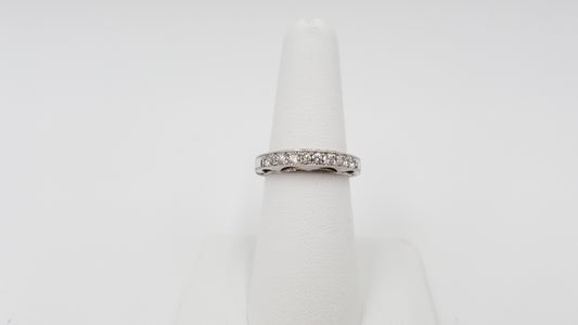 DIAMONDS 0.40 CT 18 KT WHITE GOLD FANCY DESIGNS BAND