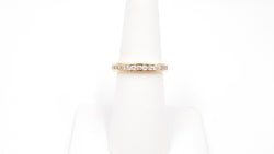 DIAMONDS 18 KT YELLOW GOLD CHANNEL SET ETERNITY BAND